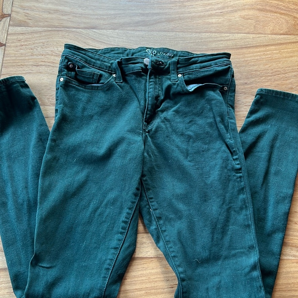 Dark Green Gap Jeans